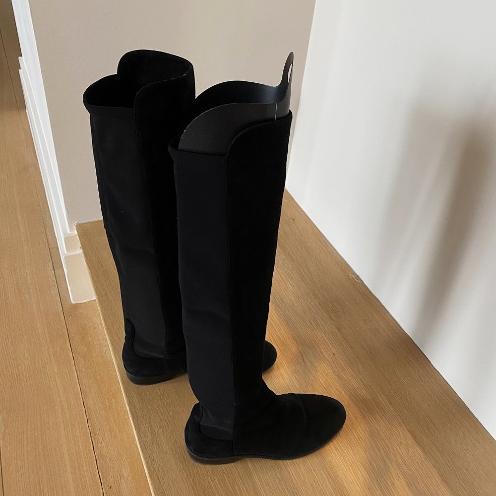 Stuart Weitzman 5050 Suede Over-The-Knee Boots - image 5